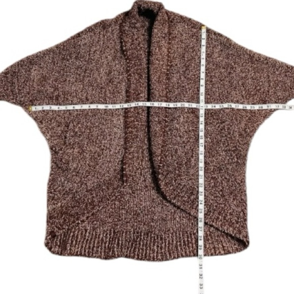 Barefoot Dreams Maroon Cozychic Cocoon Cardigan Wm S/M Dolman Sleeves Pockets - Picture 13 of 13